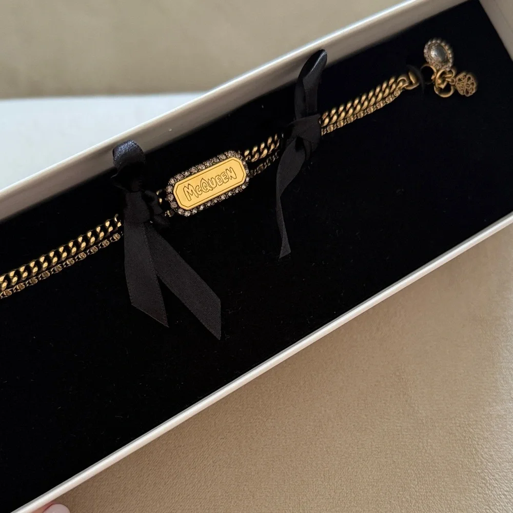 Alexander McQueen Pave Chain Bracelet - Picture 2 of 4